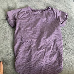 Athletic works purple Small T-shirt with tie back